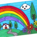 509 13 رسم منظر طبيعي سهل للاطفال - رسومات سهلة يمكن تعليمها للاطفال لمياء